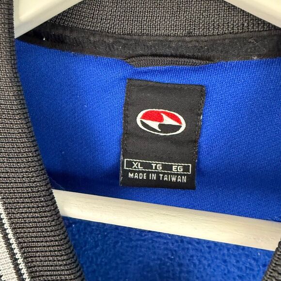 Vintage NIKE Tiger Woods Slam Yan Embroidered Swoosh Pullover V-Neck Blue XL - Picture 6 of 7